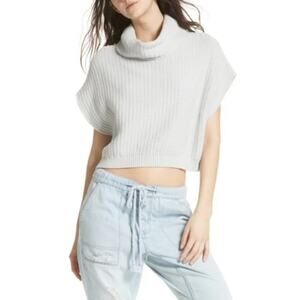 Free People Keep It Simple Cowl-Neck Sweater Medium